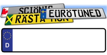 Custom State License Plate